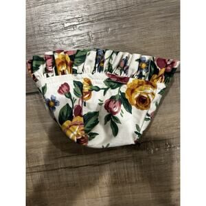 Longaberger Thyme Booking Basket Liner Garden Splendor floral fabric